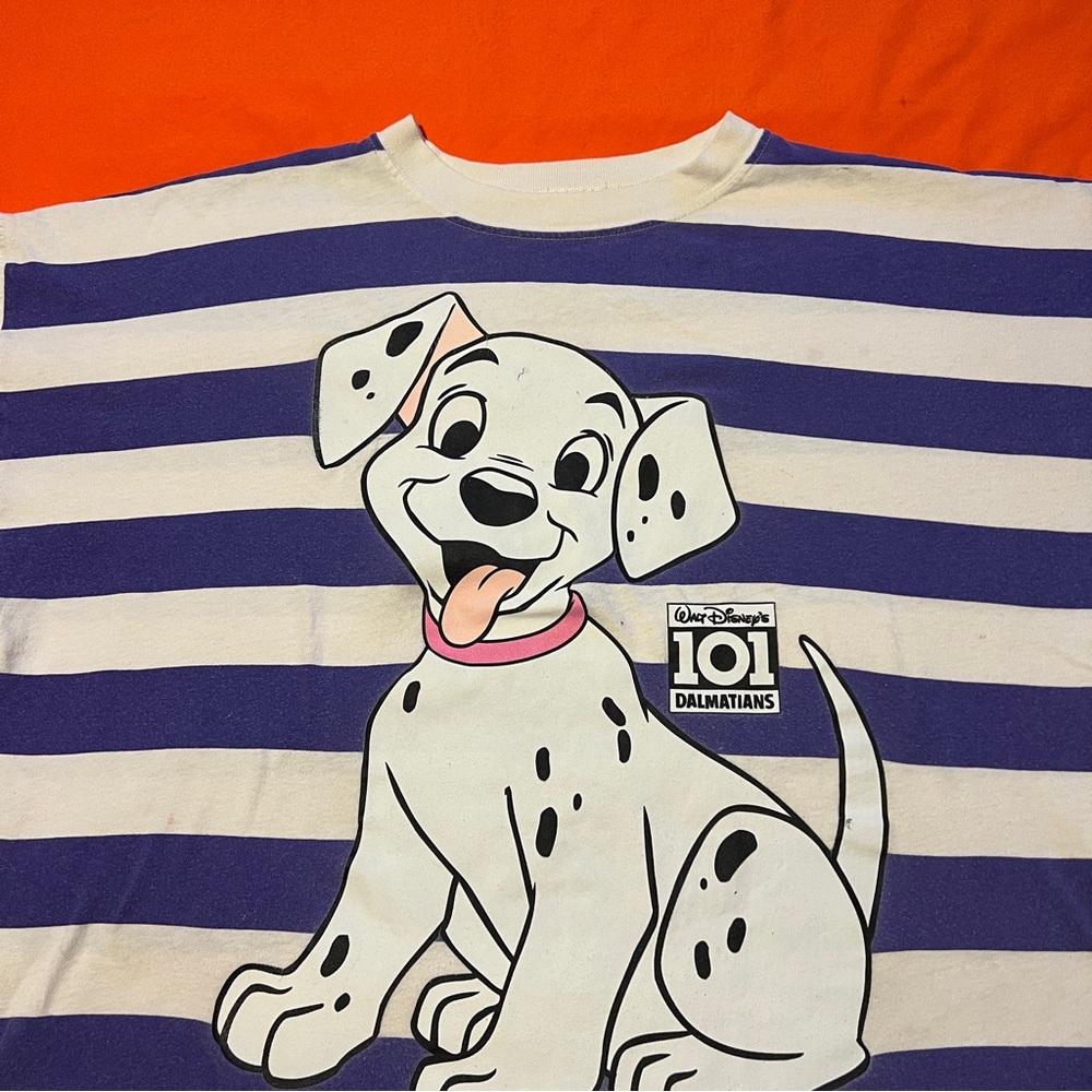 Disney 101 Dalmatians Dog Shirt - Purple and White